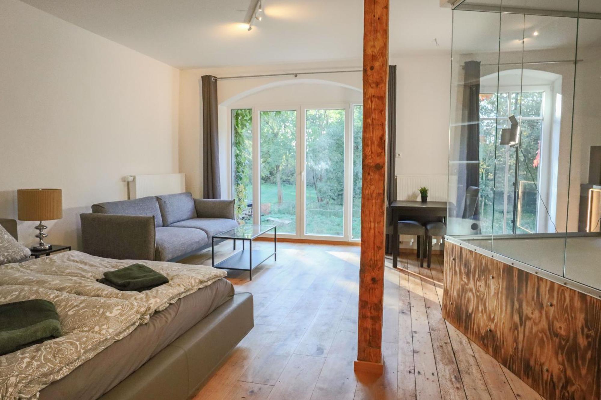 Loft Apartment Mit Grosser Badewanne A Mugeln Εξωτερικό φωτογραφία